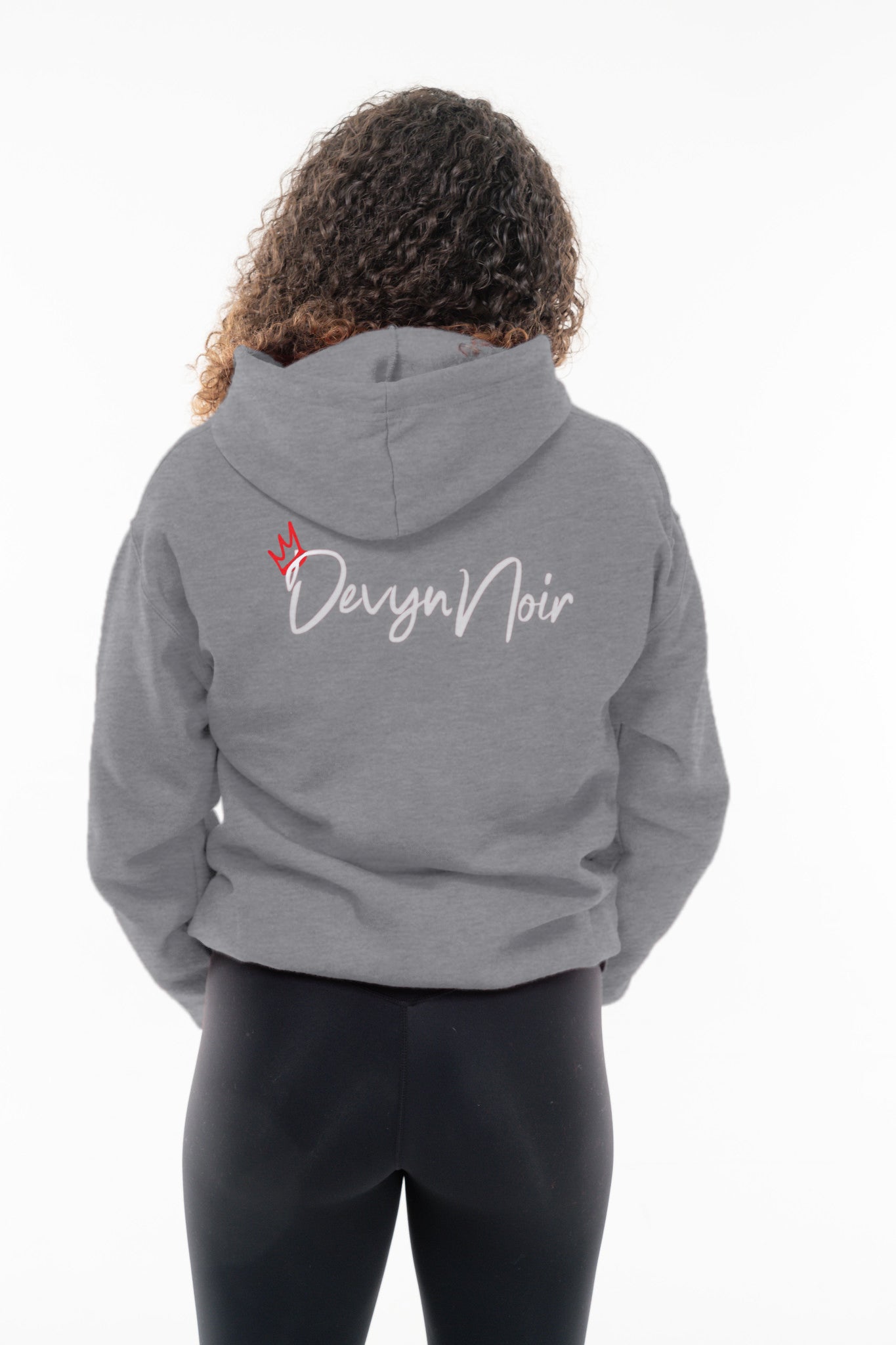 Devyn Noir Unisex Full-Zip Hoodie