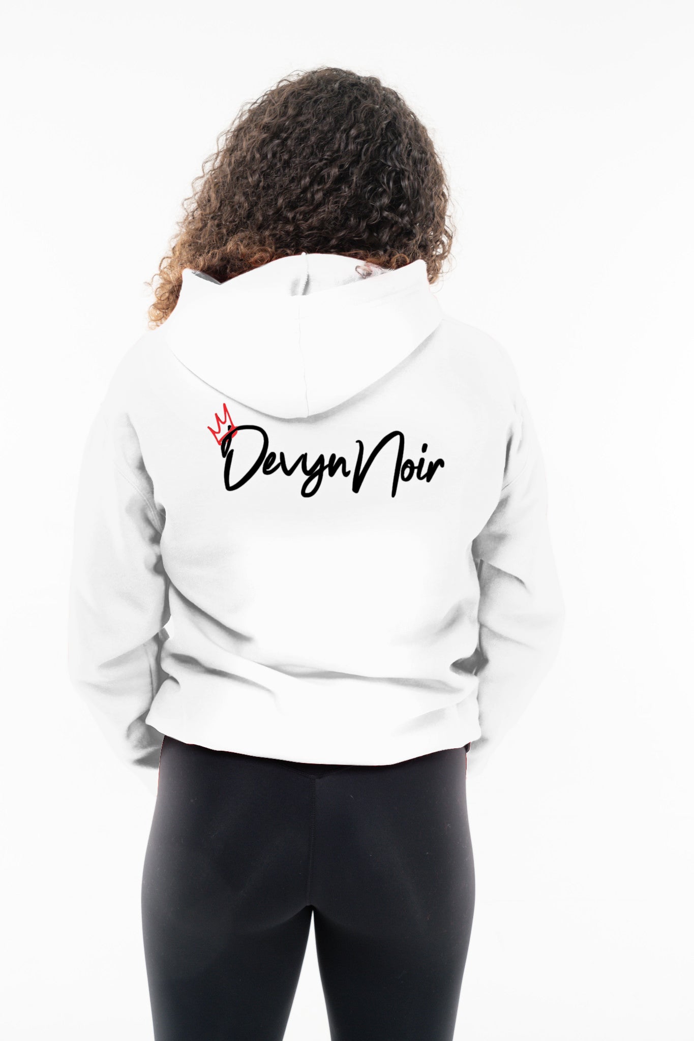 Devyn Noir Unisex Full-Zip Hoodie